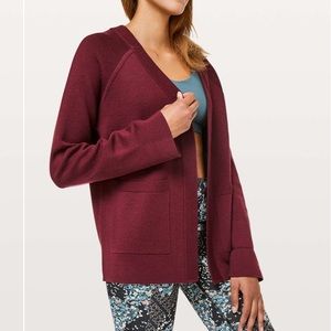 Lululemon Reverse Me Wrap Merino Wool Cardigan